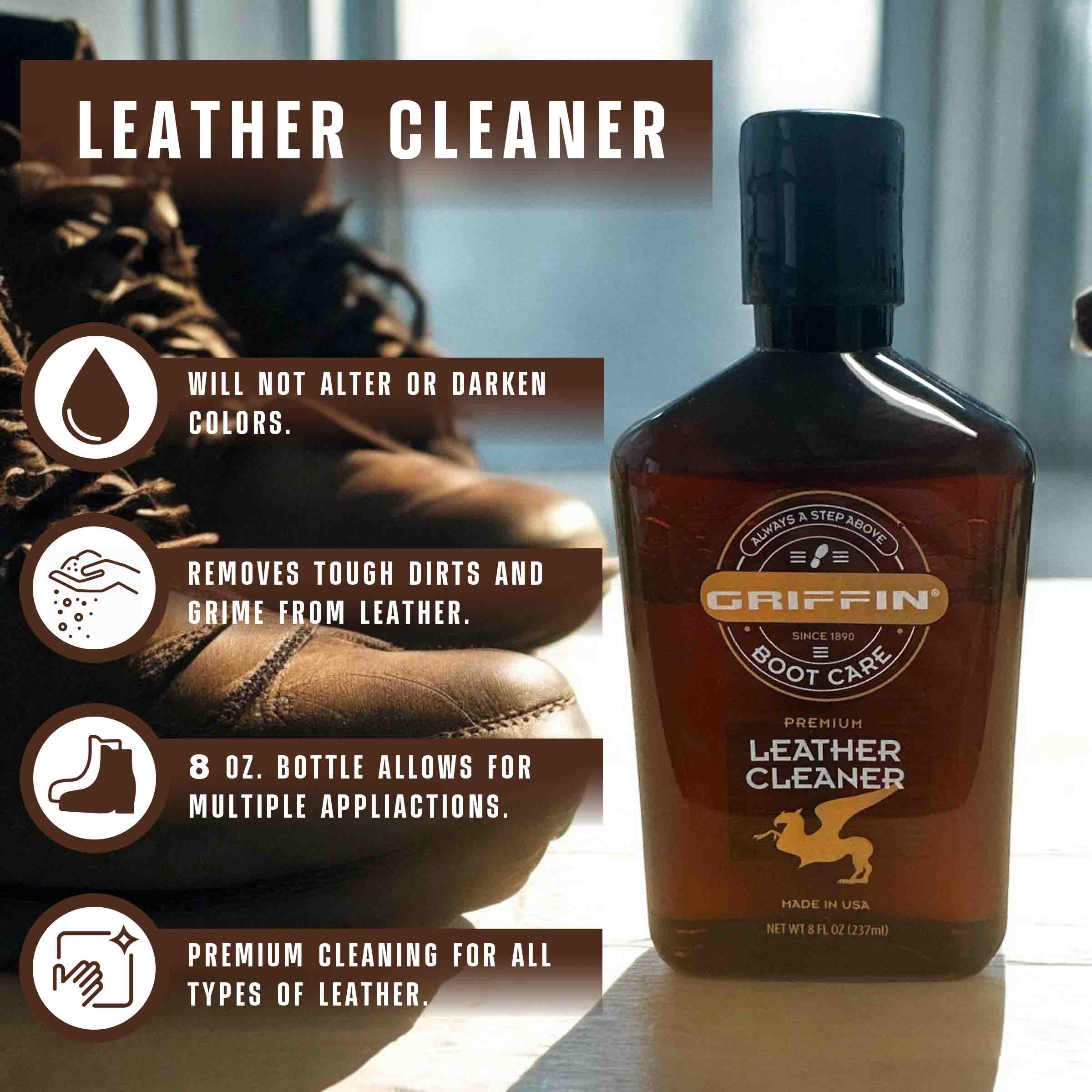 GRIFFIN BOOT CARE LEATHER CLEANER