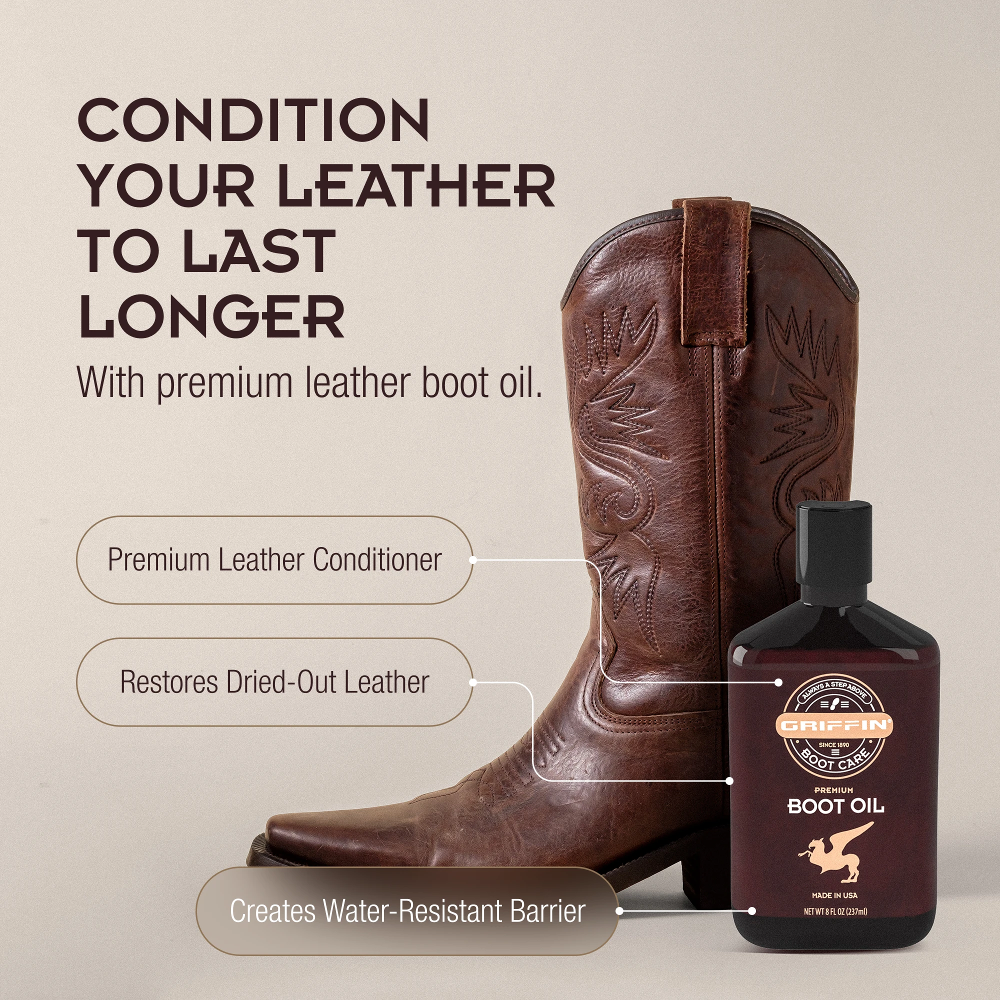 premium leather boot oil conditioner restoration boot care leather care